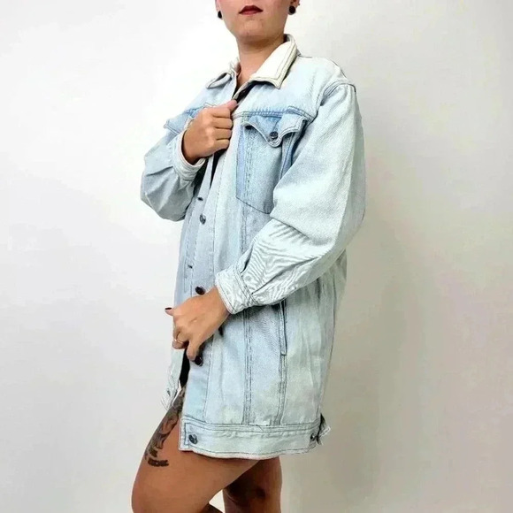Vintage 90s IZZY Corduroy Denim Jean Jacket - S - Picture 7 of 11